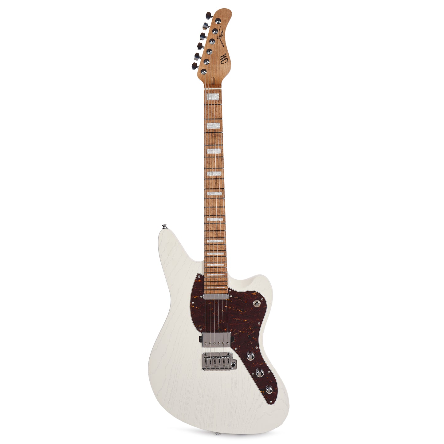 Mayones Jassper NIdra 6 Jakub Żytecki Signature Monolith Retro White Electric Guitars / Solid Body