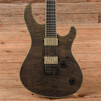 Mayones Regius 6 Transparent Black Electric Guitars / Solid Body
