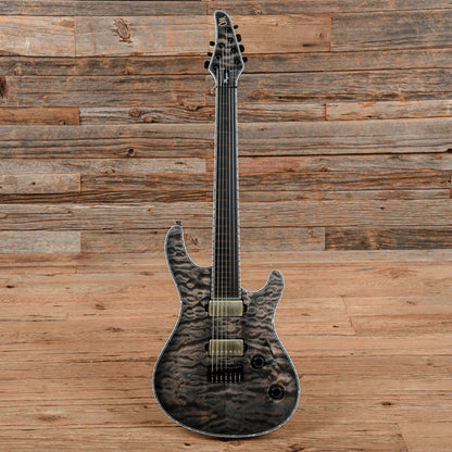 Mayones Regius 7 AAAA Quilt Top Antique Black Matte 2020 Electric Guitars / Solid Body