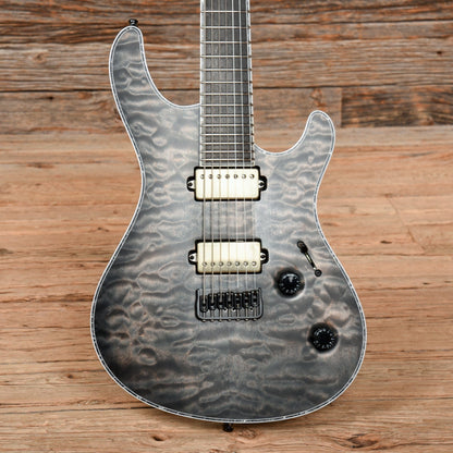 Mayones Regius 7 AAAA Quilt Top Antique Black Matte 2020 Electric Guitars / Solid Body