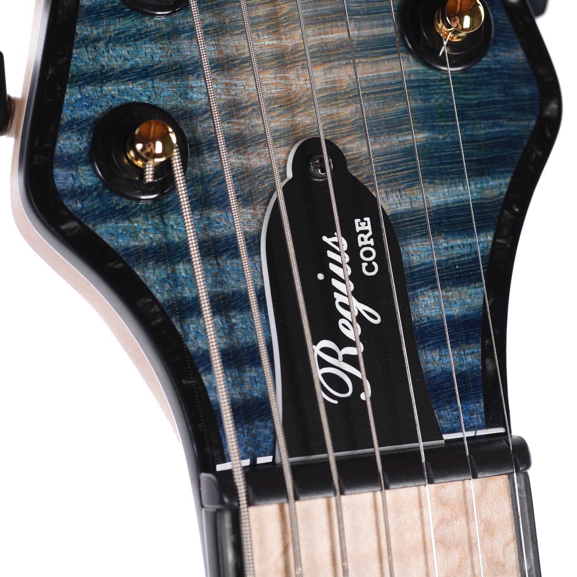 Mayones Regius Core 7 Flamed Maple 5A/American Ash Custom Blue Green Burst Electric Guitars / Solid Body