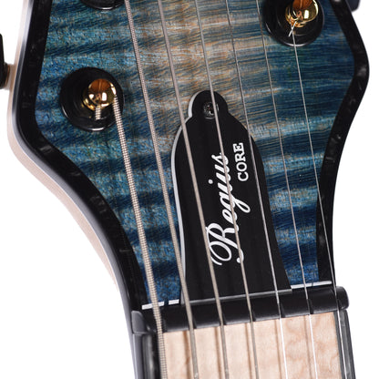 Mayones Regius Core 7 Flamed Maple 5A/American Ash Custom Blue Green Burst Electric Guitars / Solid Body