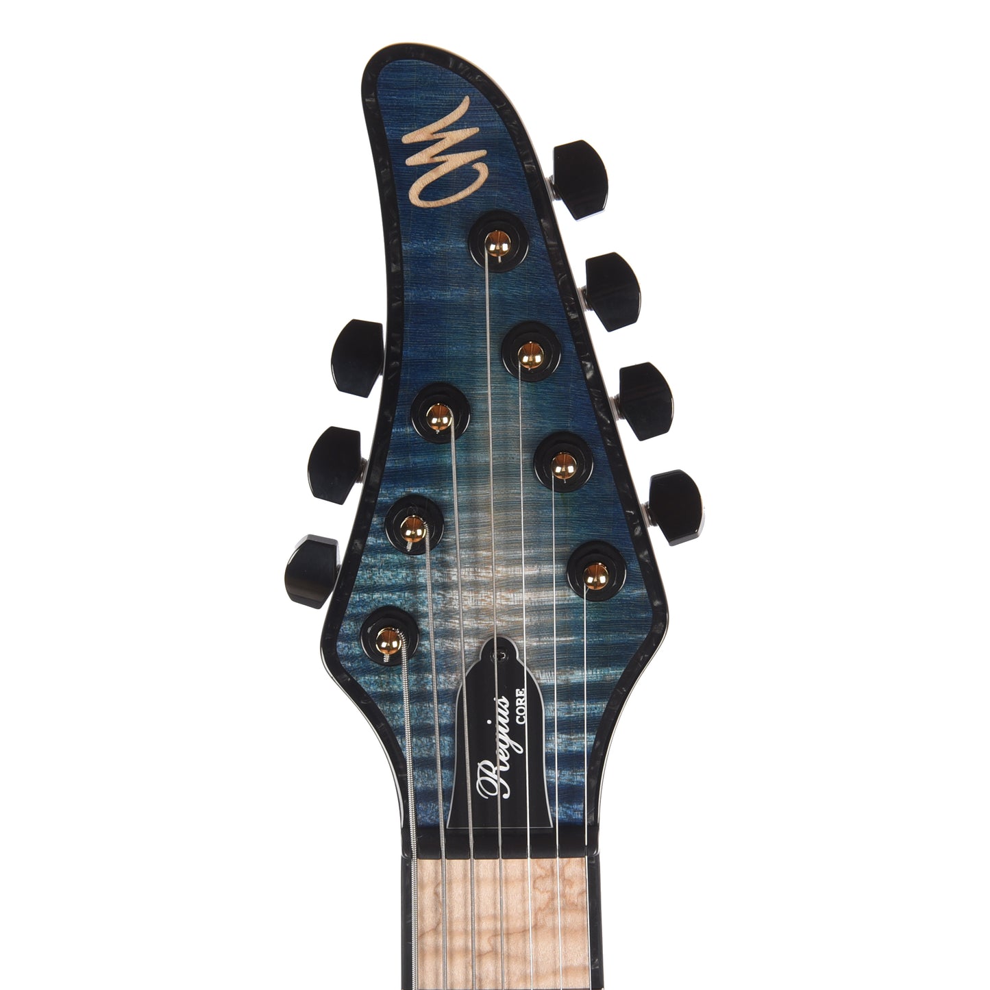 Mayones Regius Core 7 Flamed Maple 5A/American Ash Custom Blue Green Burst Electric Guitars / Solid Body