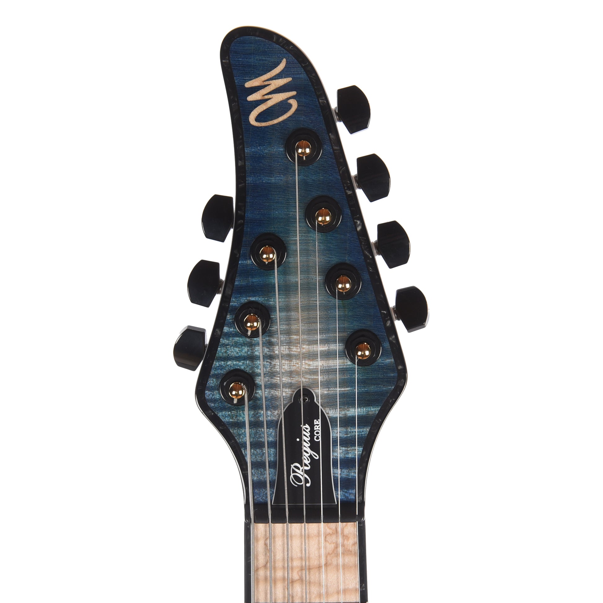 Mayones Regius Core 7 Flamed Maple 5A/American Ash Custom Blue Green Burst Electric Guitars / Solid Body