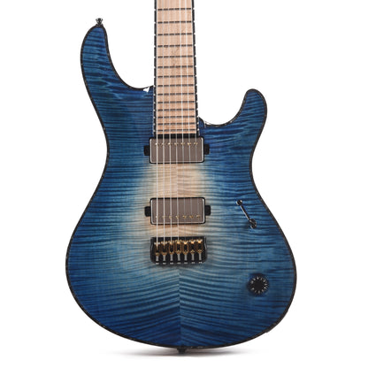 Mayones Regius Core 7 Flamed Maple 5A/American Ash Custom Blue Green Burst Electric Guitars / Solid Body