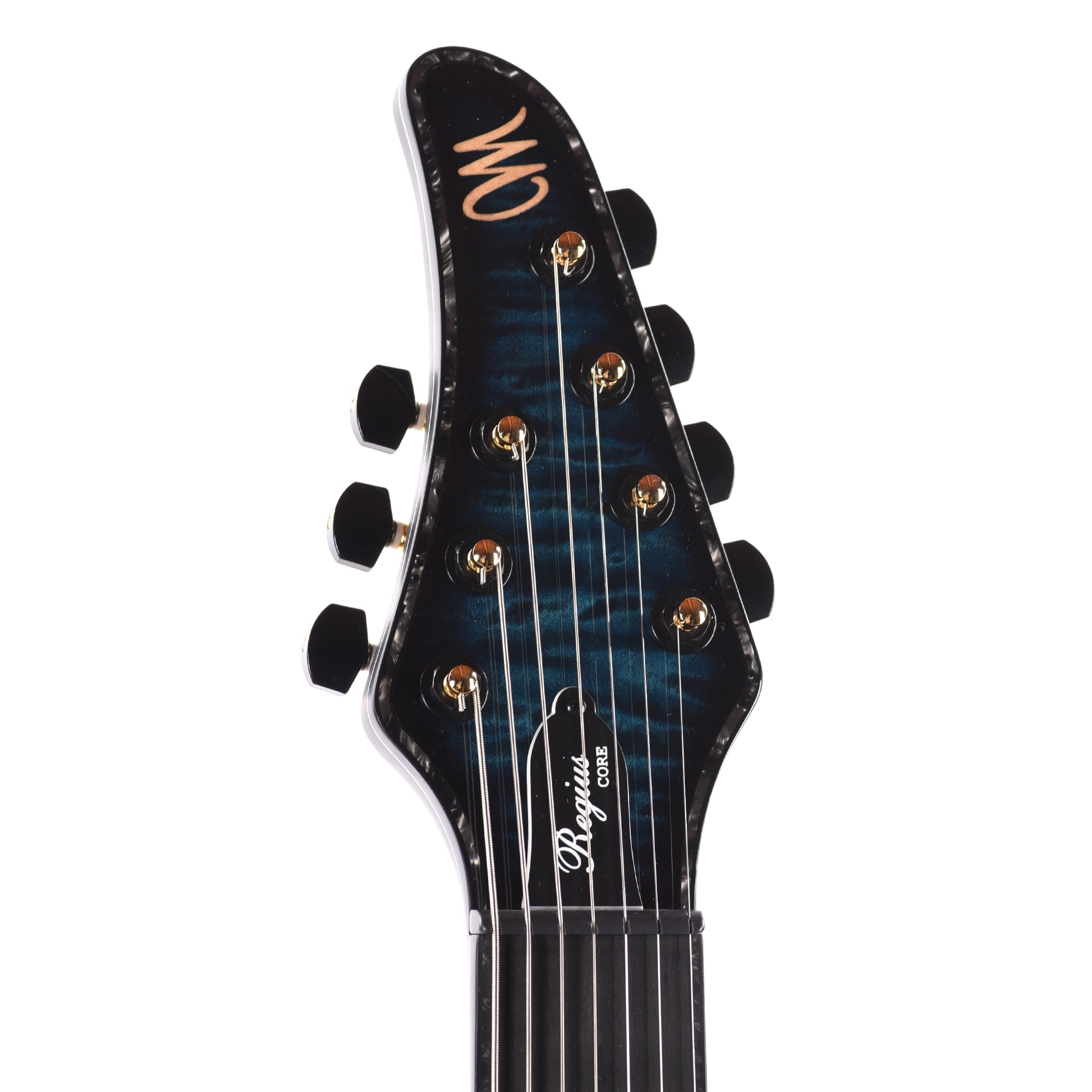 Mayones Regius Core 7 Quilted Maple 5A/Swamp Ash Trans Turquoise Electric Guitars / Solid Body