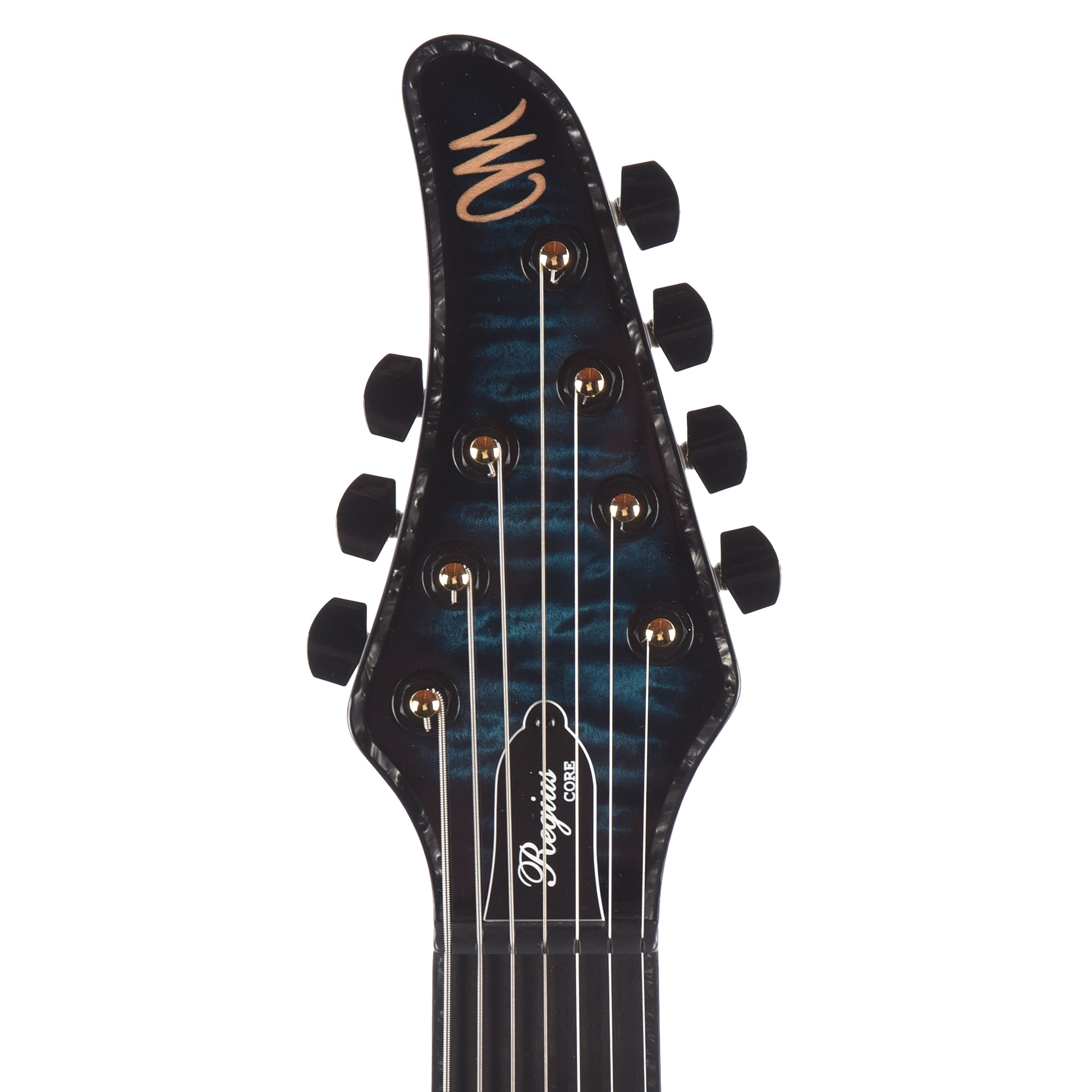Mayones Regius Core 7 Quilted Maple 5A/Swamp Ash Trans Turquoise Electric Guitars / Solid Body