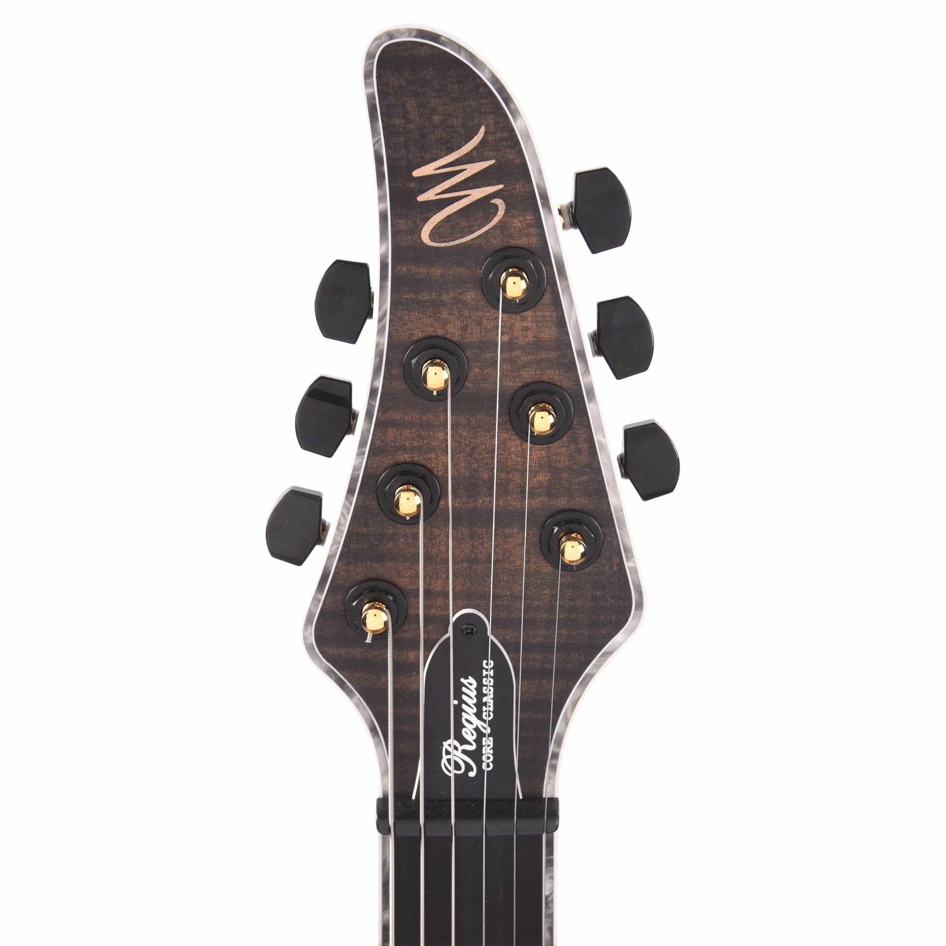 Mayones Regius Core Classic 6 3A Flame Maple/Mahogany Khaya Antique Black Matte Electric Guitars / Solid Body