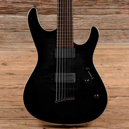 Mayones Setius 7 Transparent Black Electric Guitars / Solid Body