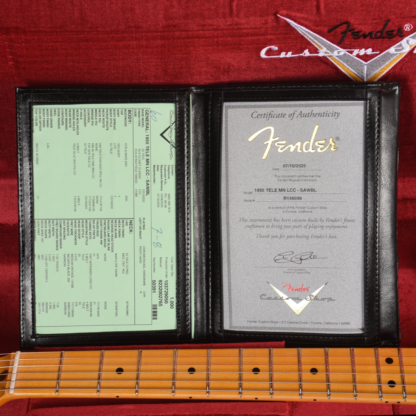 Fender Custom Shop 1955 Telecaster "Chicago Special" Deluxe Closet Classic Super Aged White Blonde