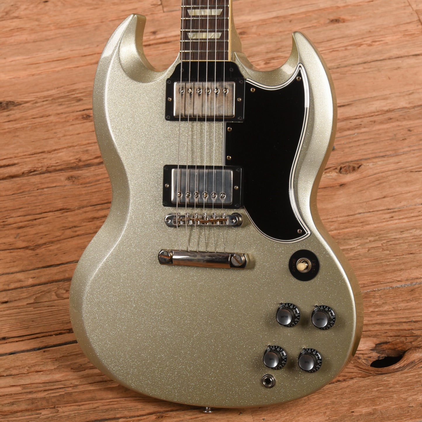 Gibson Custom '61 Les Paul (SG) Reissue "CME Spec" VOS Silver Sparkle