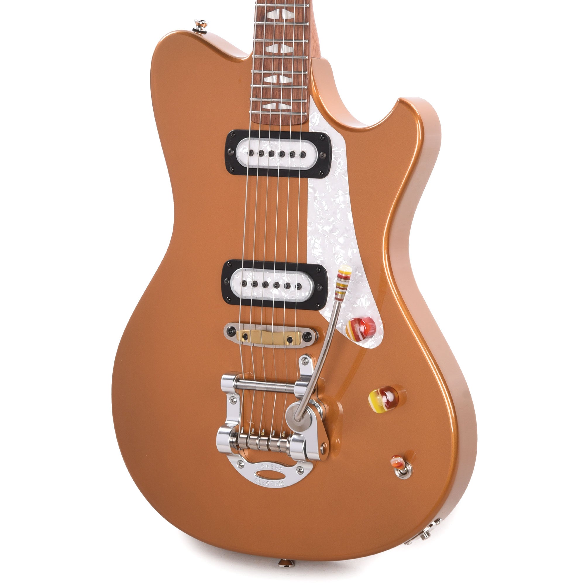 Powers Electric A-Type Nordic Gold Metallic w/PF42 Pickups
