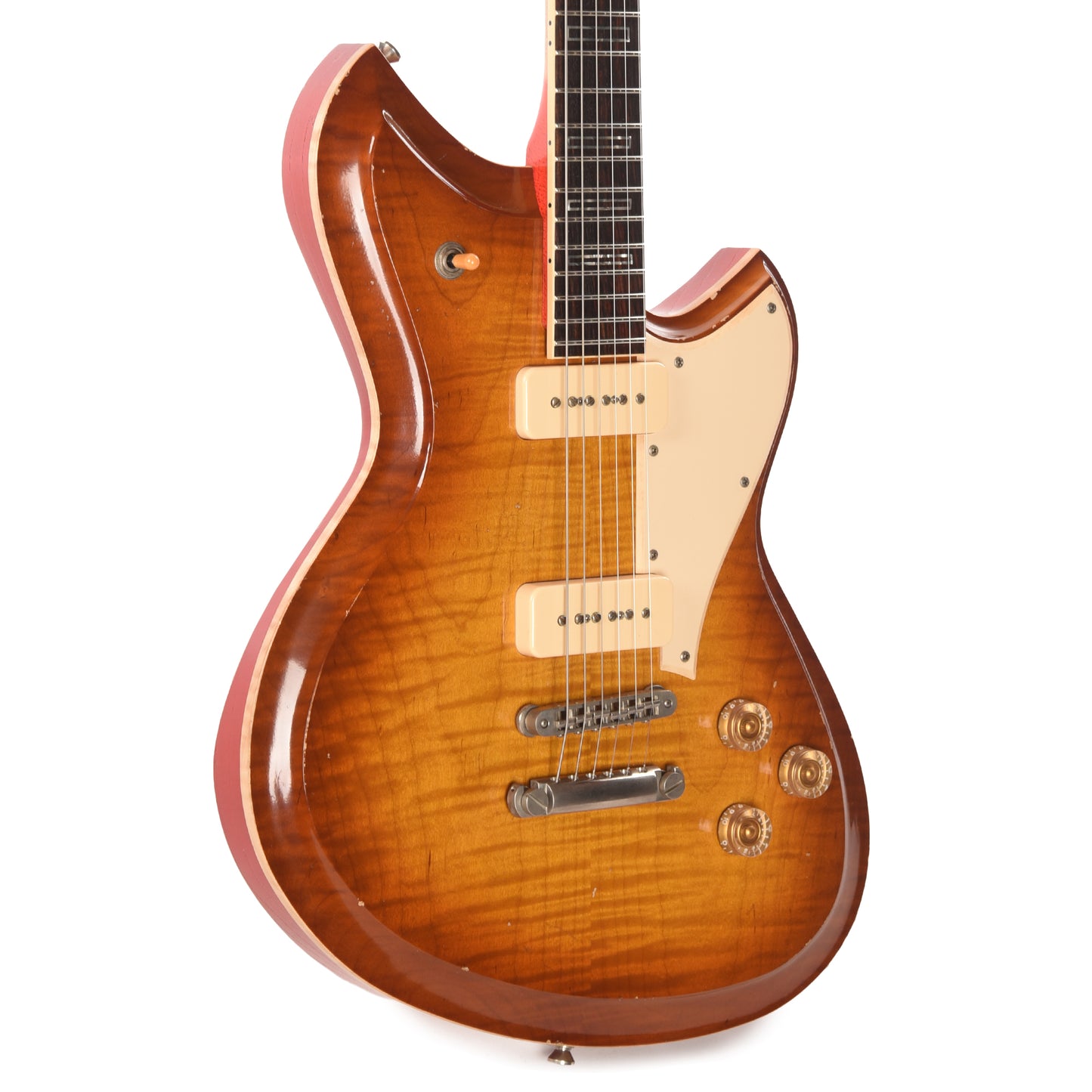 Novo Dealer Limited Chambered Serus P2 Faded Tea Burst w/Faded Cherry Back Light Distress
