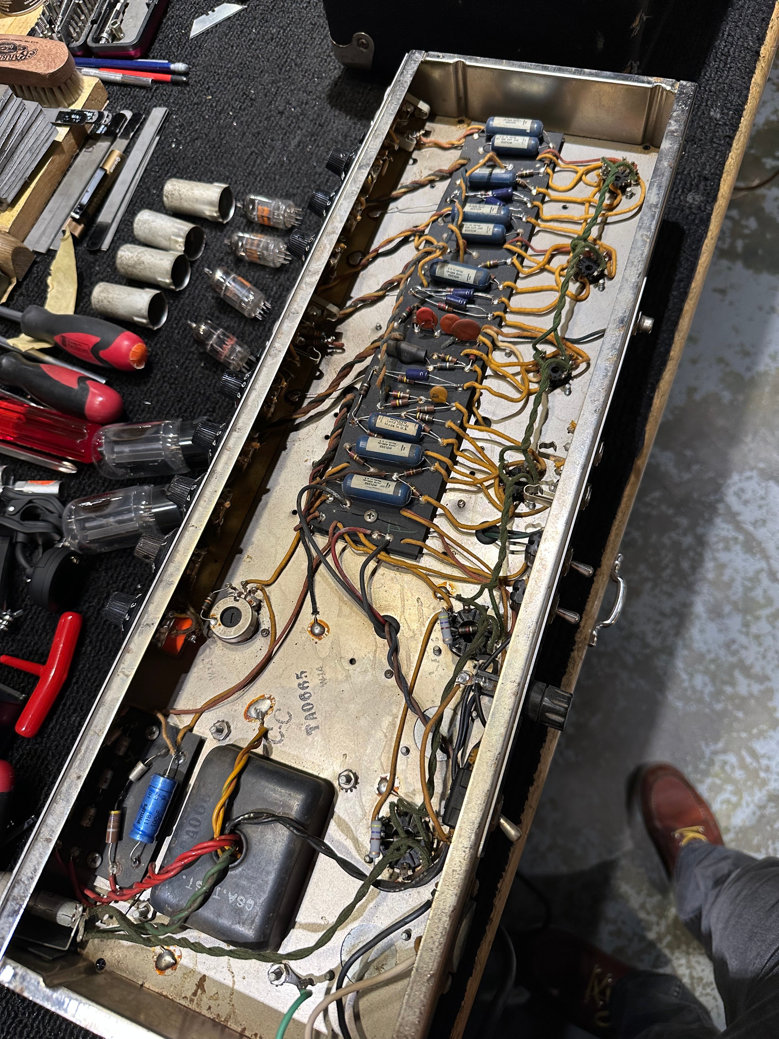 Fender Bandmaster 40-Watt 2-Channel Guitar Amp Head  1965