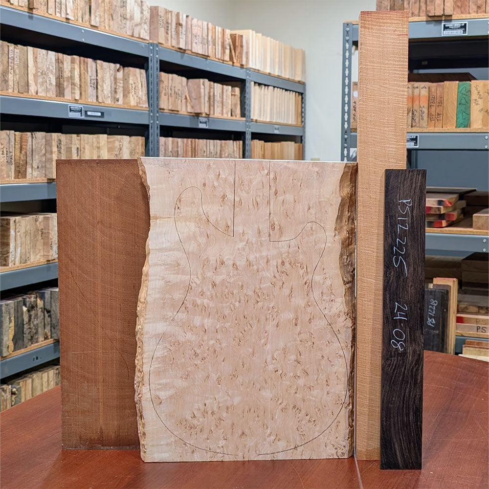 PRS Private Stock #12225 Custom 24-08 Semi-Hollow One-Piece Birdseye Maple/Mahogany Electric Tiger Glow