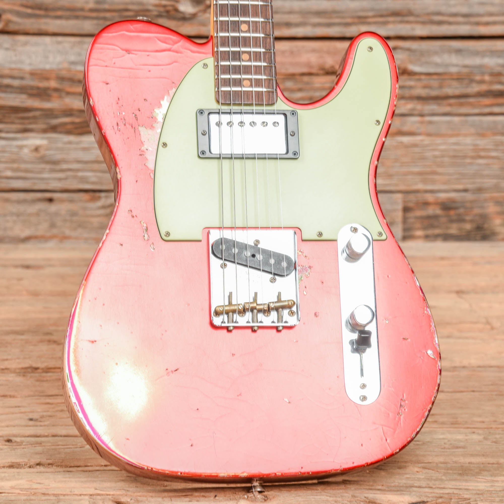 Fender Custom Shop Limited 60s HS Telecaster Relic Aged Candy Apple Red Over Pink Paisley 2023