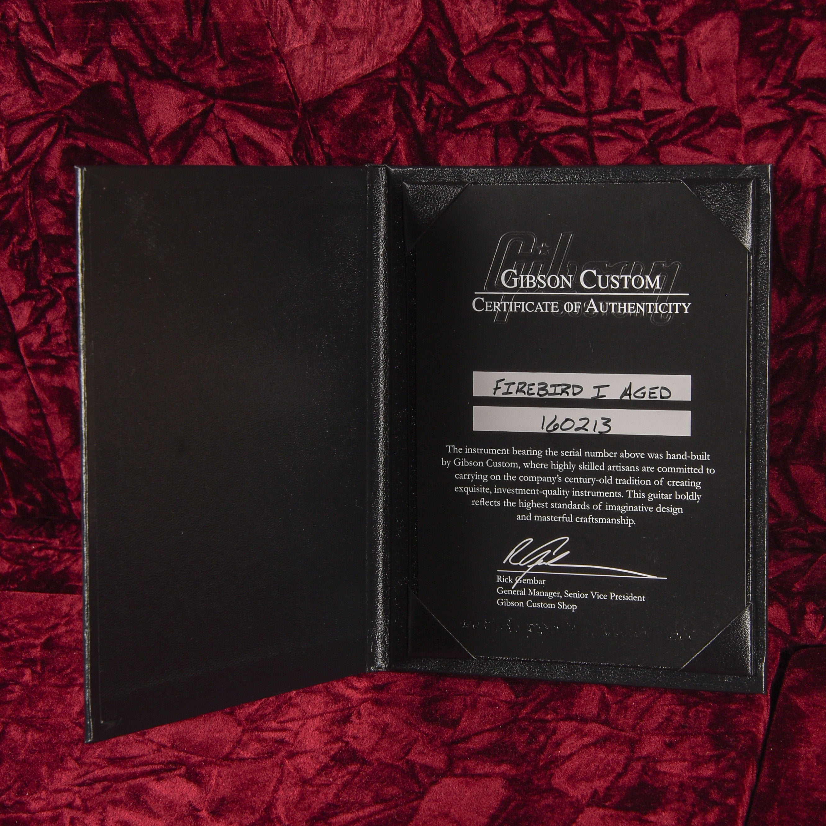 Gibson Custom '63 Firebird I Lightly Aged Polaris White 2016