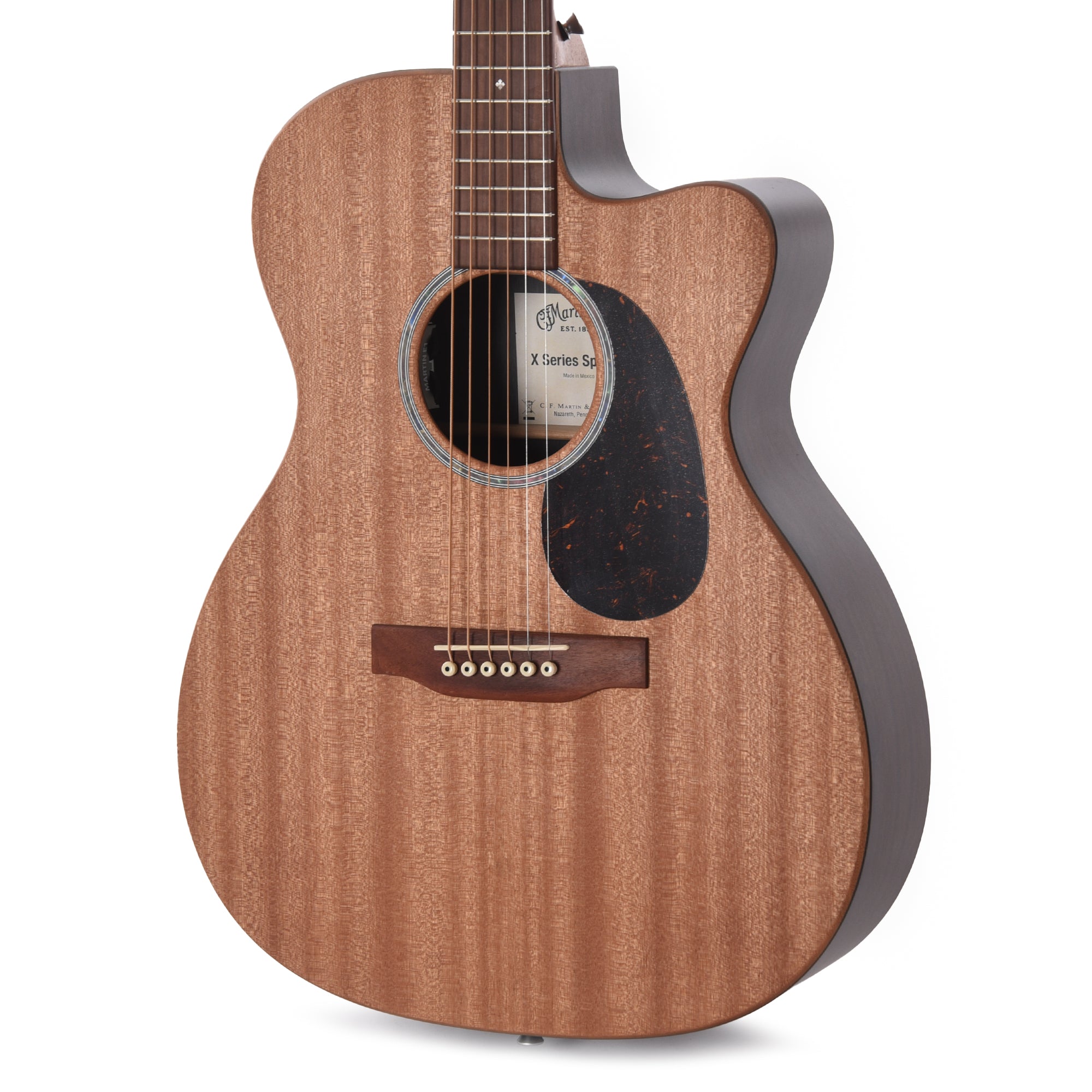 Martin X Series OMC-X2E Ziricote Special Solid Sapele/Ziricote HPL Natural w/Martin E1 Electronics