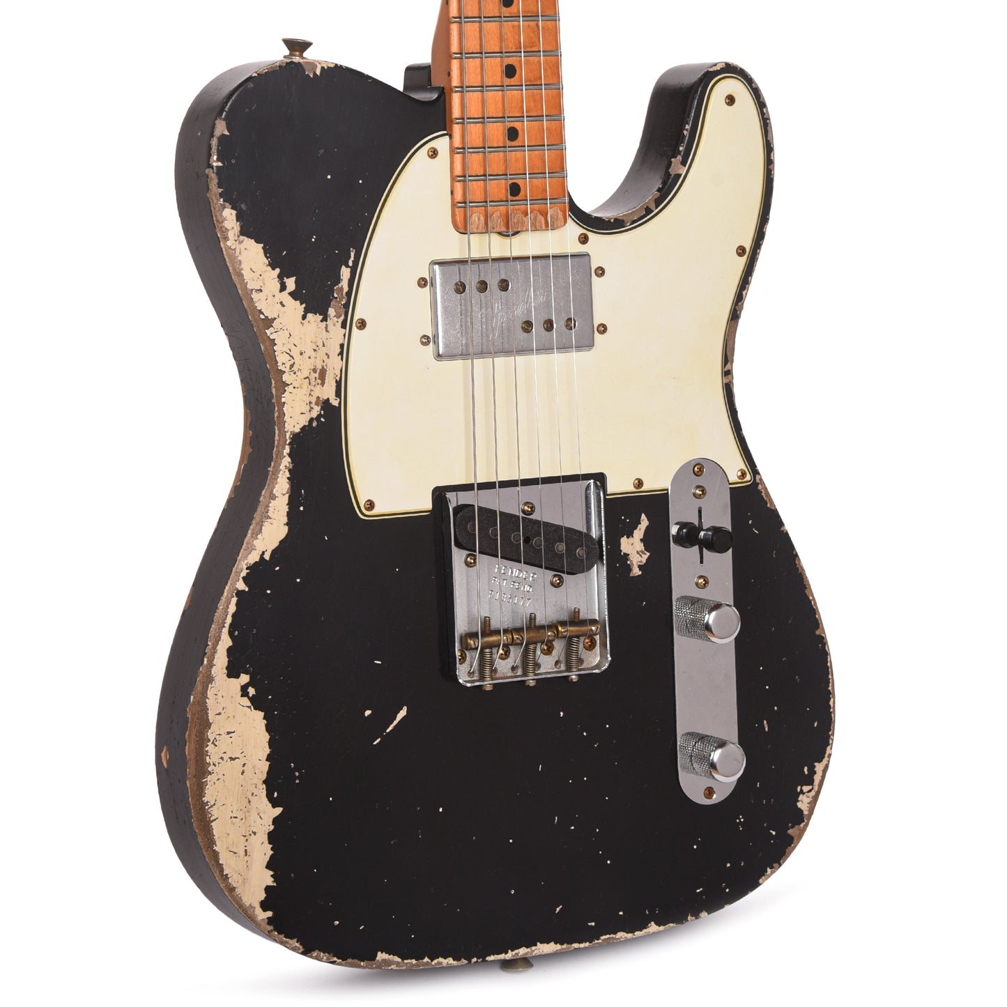 Fender Custom Shop 1974/51 Nocaster Heavy Relic Black/Nocaster Blonde Master Built by David Brown w/CuNiFe Humbucker
