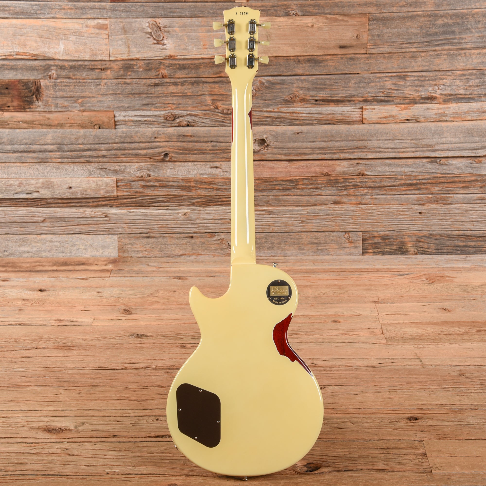 Gibson Custom Painted Over Series '58 Les Paul Standard Reissue Classic White Over Cherry Sunburst 2017