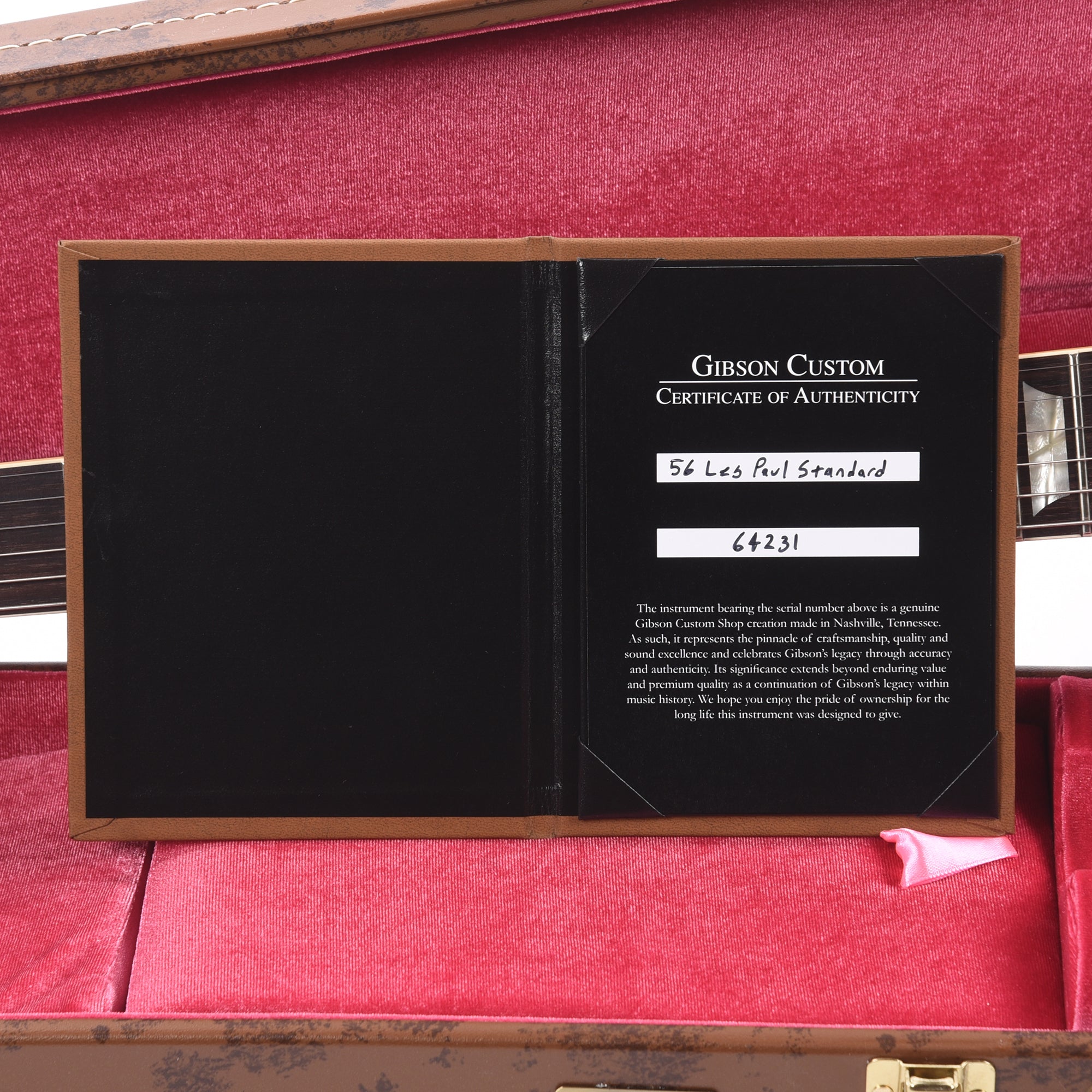 Gibson Custom Shop 1956 Les Paul Goldtop Darkback VOS w/60 V2 Neck Profile