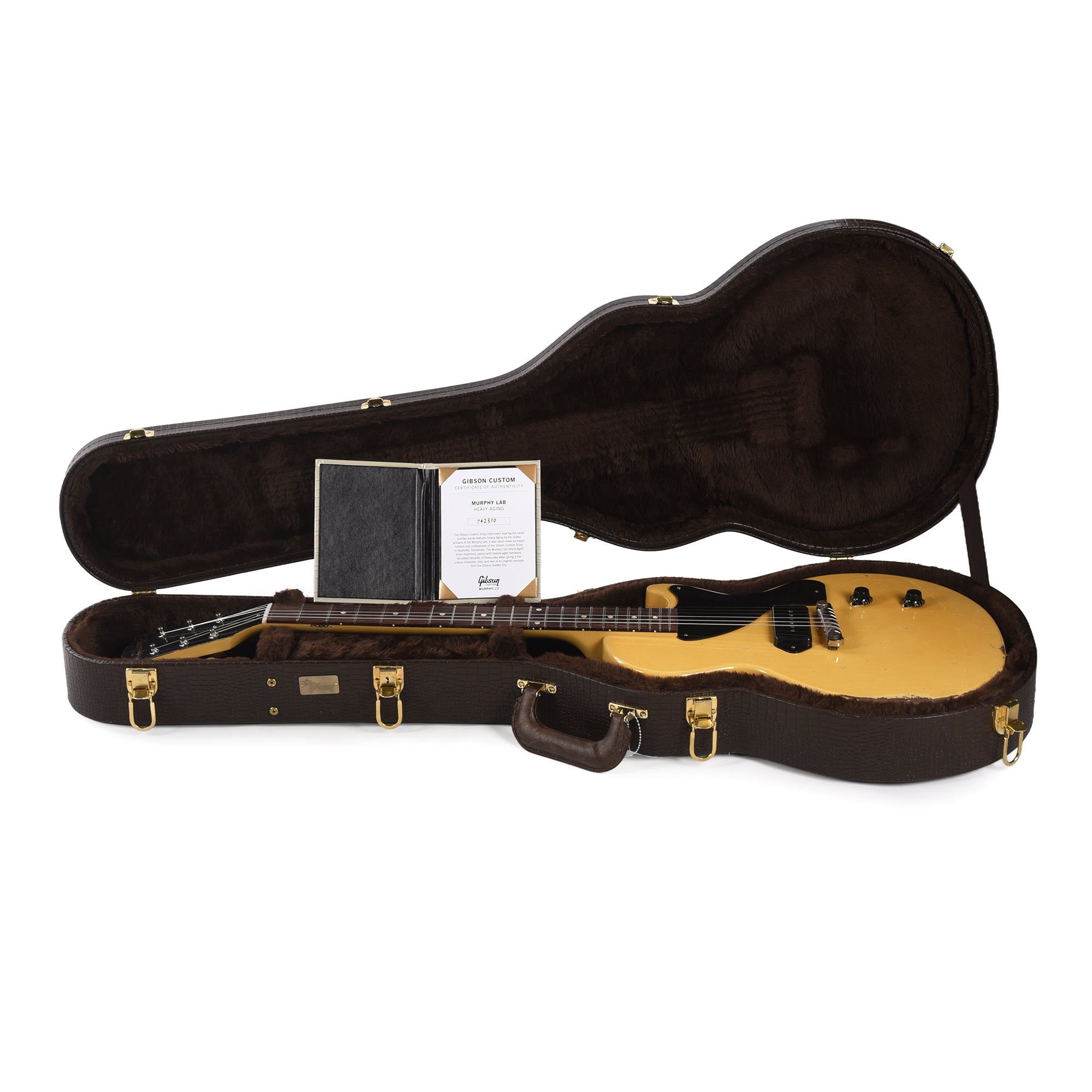 Gibson Custom Shop Murphy Lab 1957 Les Paul Junior Single Cut Reissue TV Yellow Heavy Aged