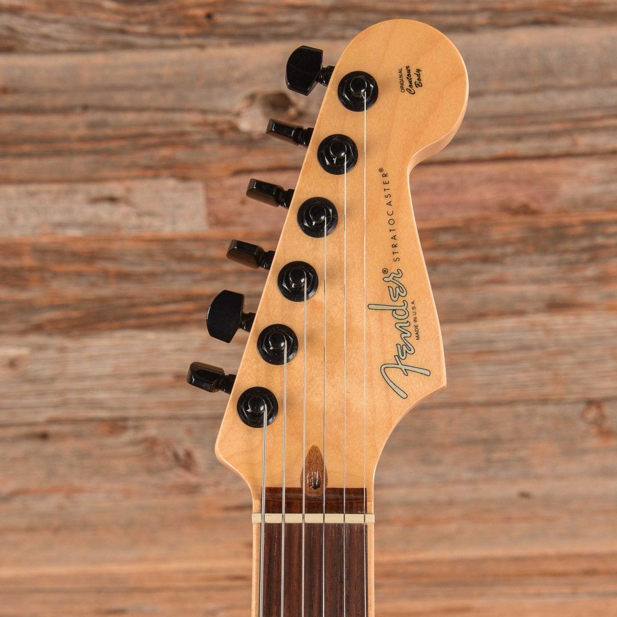 Fender American Channel Bound Stratocaster Neck with American Deluxe Body Aged Cherry Sunburst