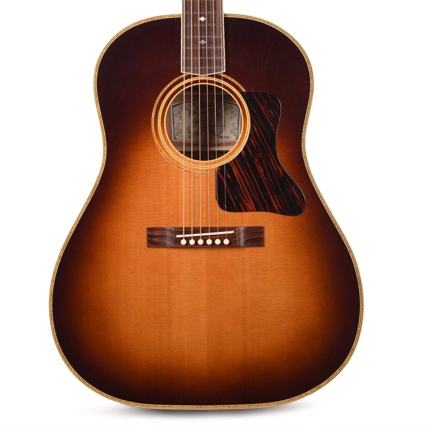 Atkin The Forty Three Deluxe Baked Sitka/Mahogany Aged Sunburst Top w/Glitter Trim