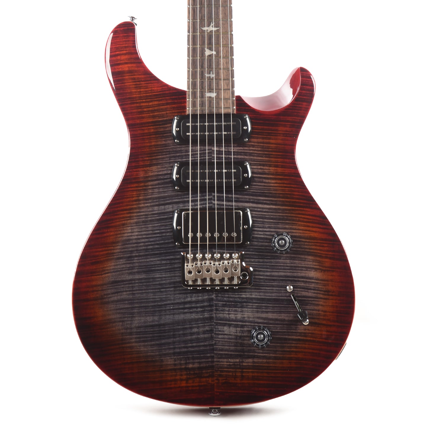 PRS SE Studio Charcoal Cherry Burst