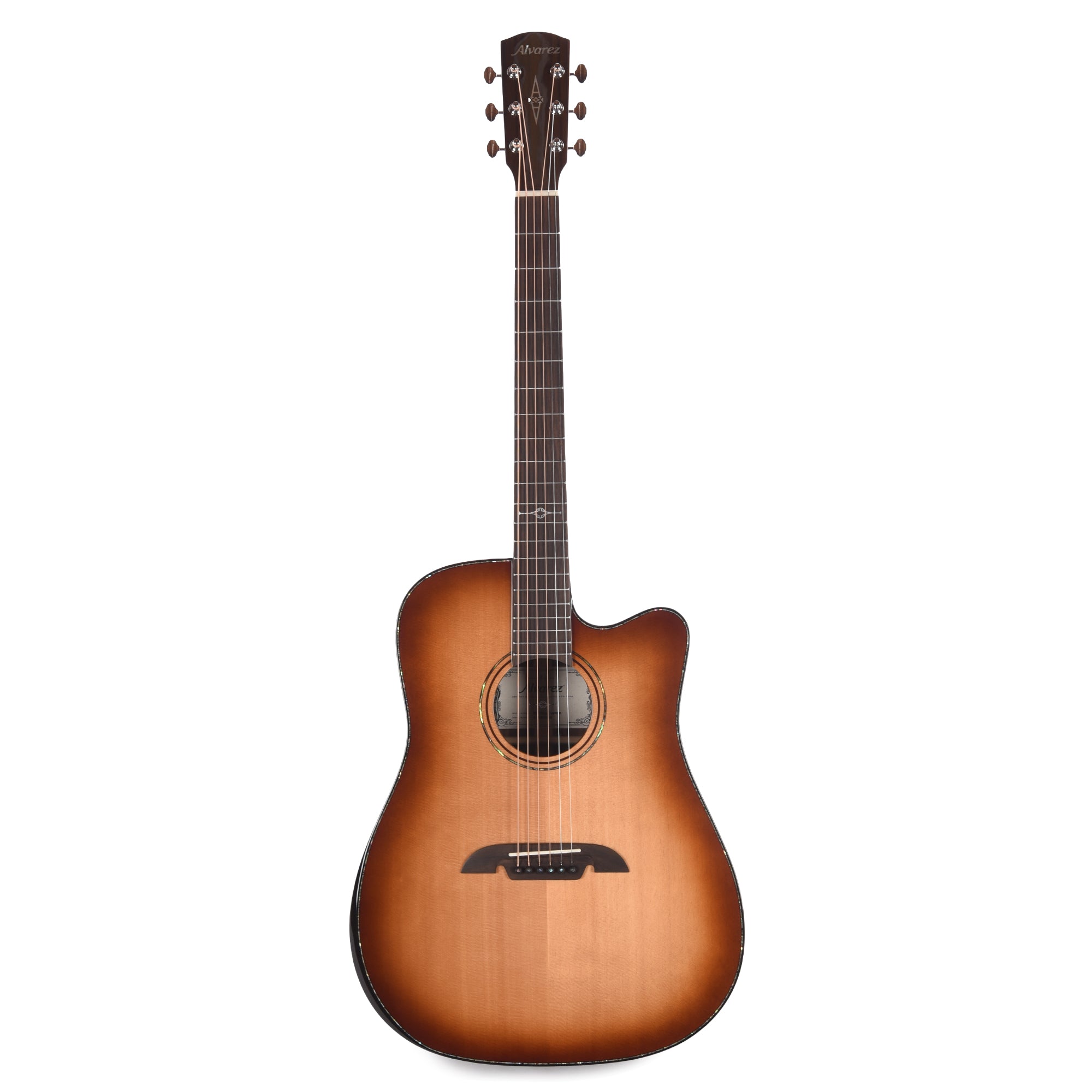 Alvarez MD70ce Custom Masterworks Dreadnought Solid AAA Sitka Spruce/Solid East Indian Rosewood Shadowburst