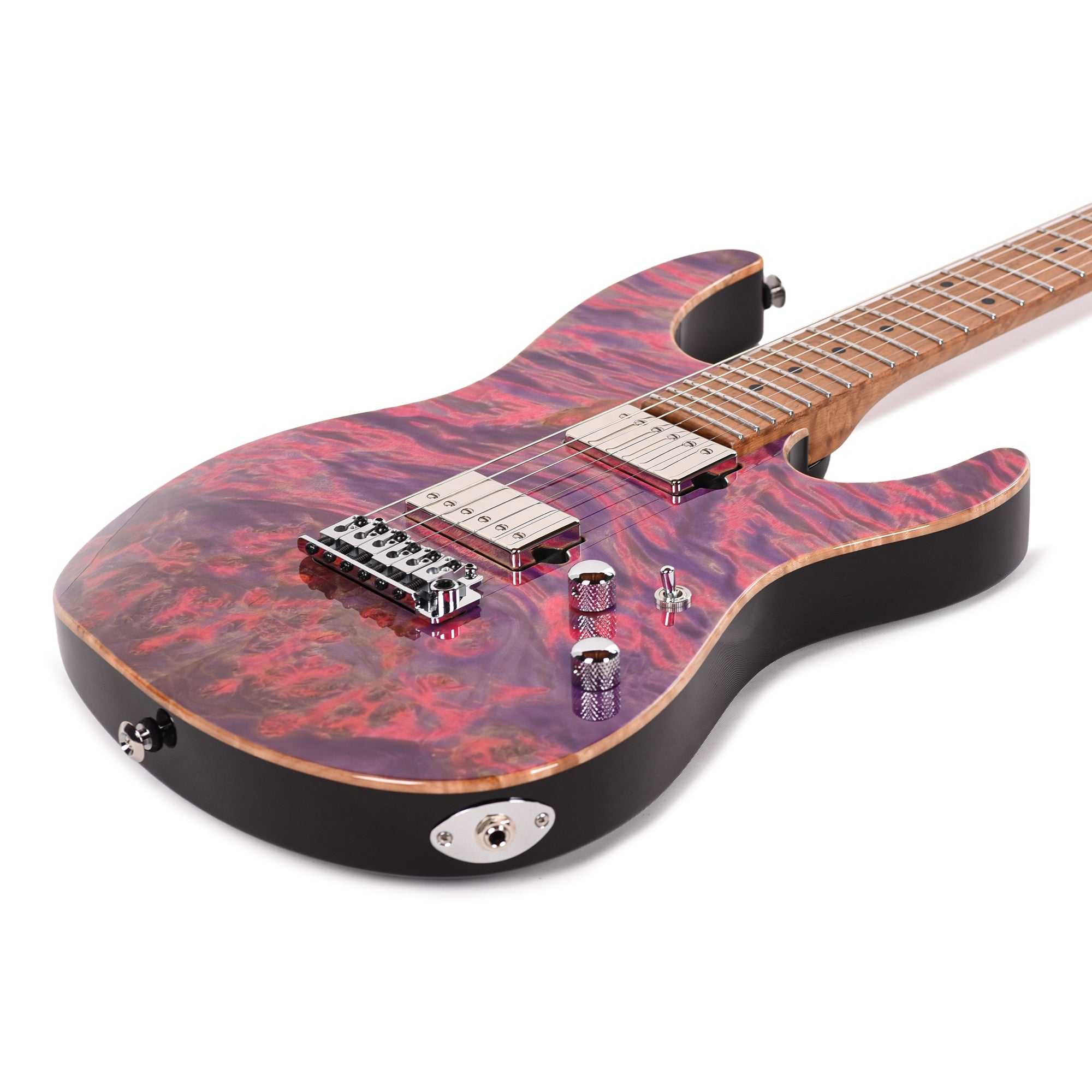 Suhr Custom Modern Pink Algae w/CME-Selected Burl Maple Top