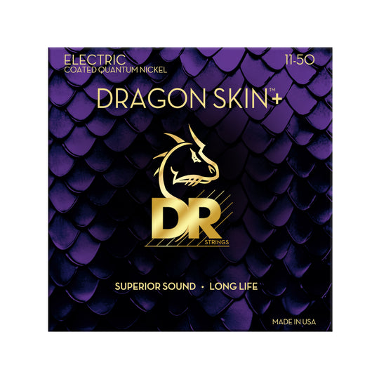 DR Strings DRAGON SKIN+ Quantum Nickel Electric Guitar Strings Heavy 11-50