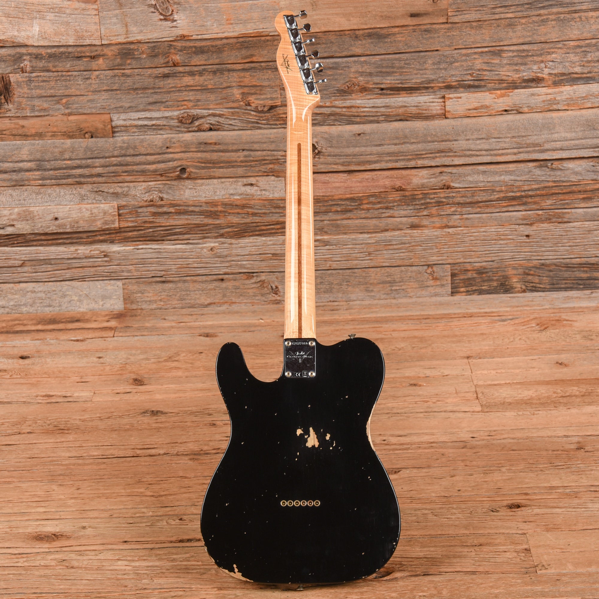 Fender Custom Shop '72 Telecaster Custom Journeyman Relic Black 2023