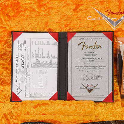 Fender Custom Shop Jason Smith Masterbuilt '63 Stratocaster Relic Aged Olympic White 2022