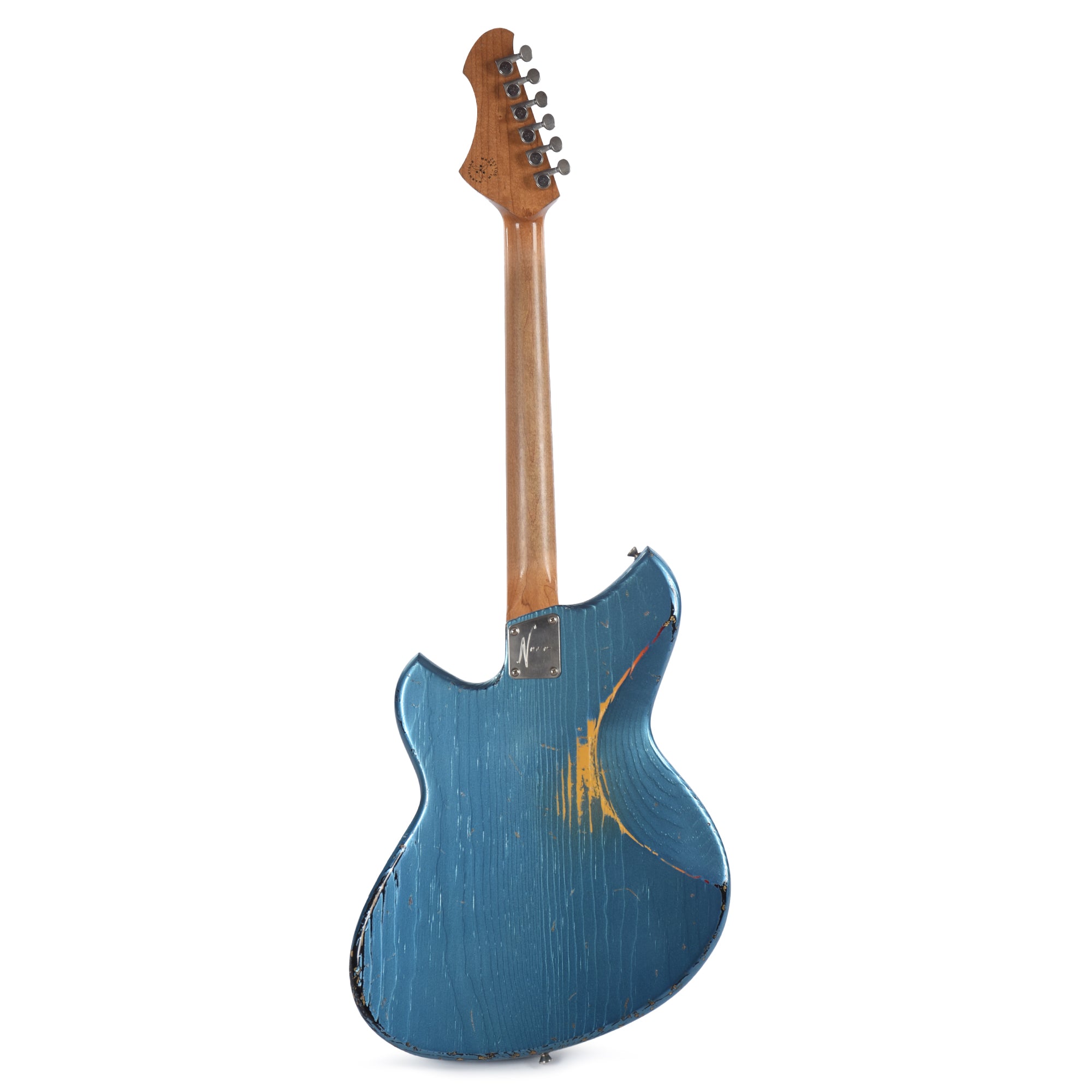 Novo Dealer Limited Nucleus Serus J Lake Placid Blue Over '64 3-Tone Burst Medium Distress