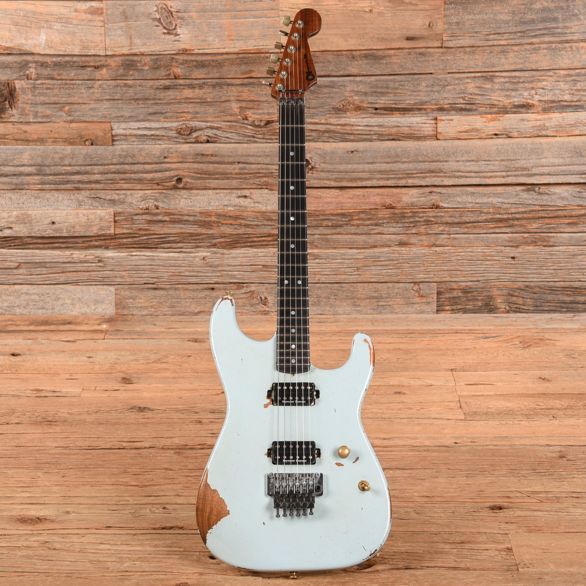 Charvel Custom Shop Music Nitro Aged Koa San Dimas Masterbuilt Pat Campolattano Sonic Blue 2024