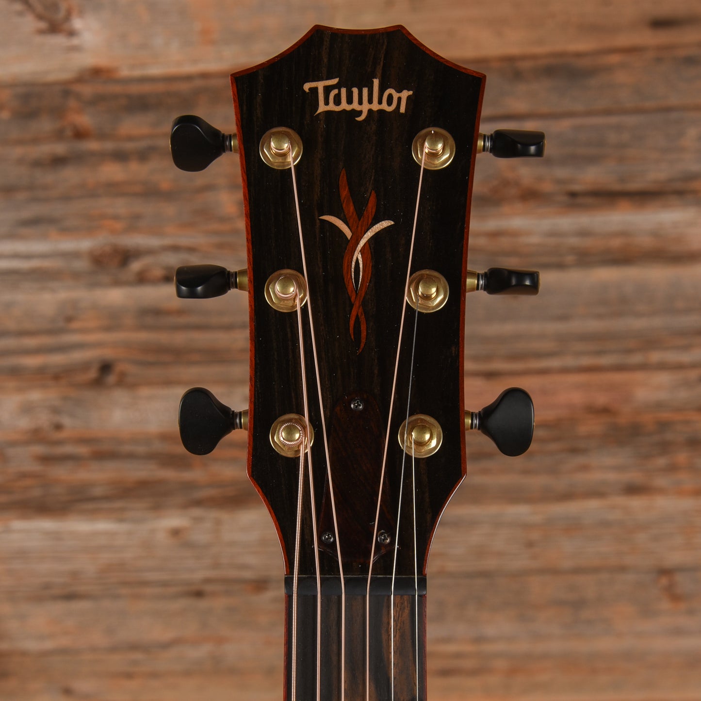 Taylor Custom Grand Auditorium Torrefied Sitka/Cocobolo Black Top ES2 w/Bloodwood Binding