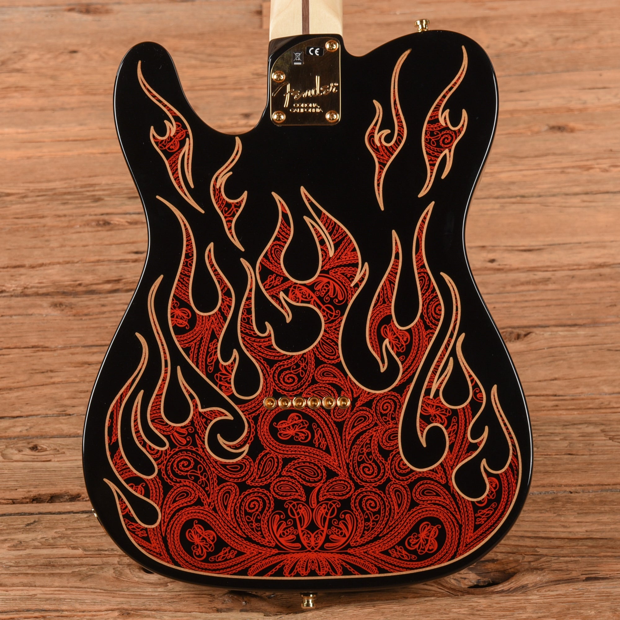 Fender Artist James Burton Telecaster Red Paisley Flames 2018