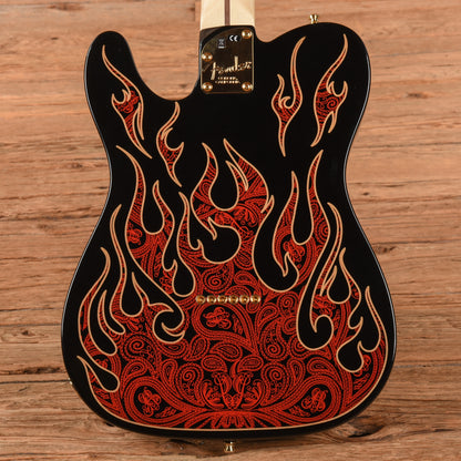 Fender Artist James Burton Telecaster Red Paisley Flames 2018