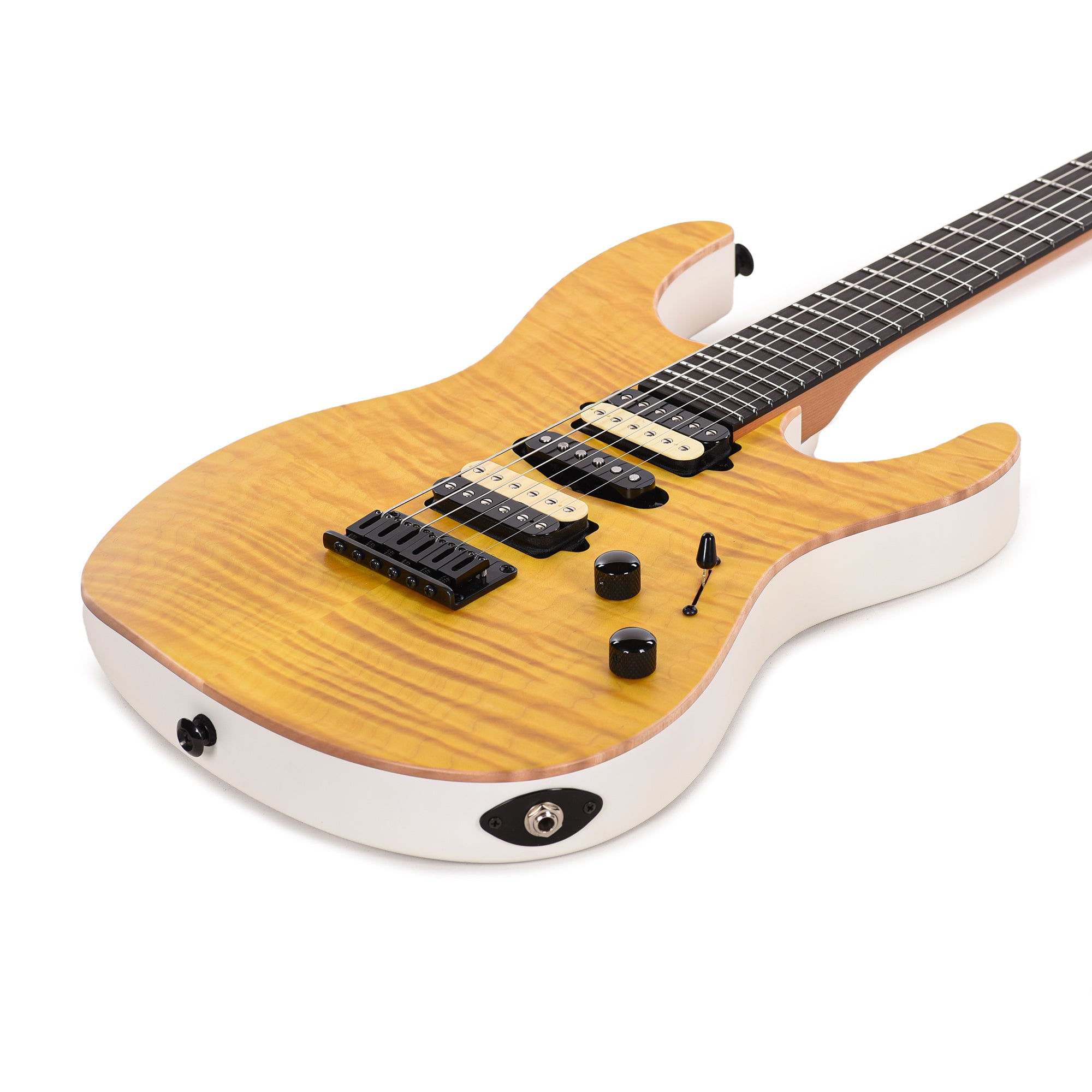 Suhr Custom Modern Trans Lemon Yellow w/CME-Selected Quilt Maple Top