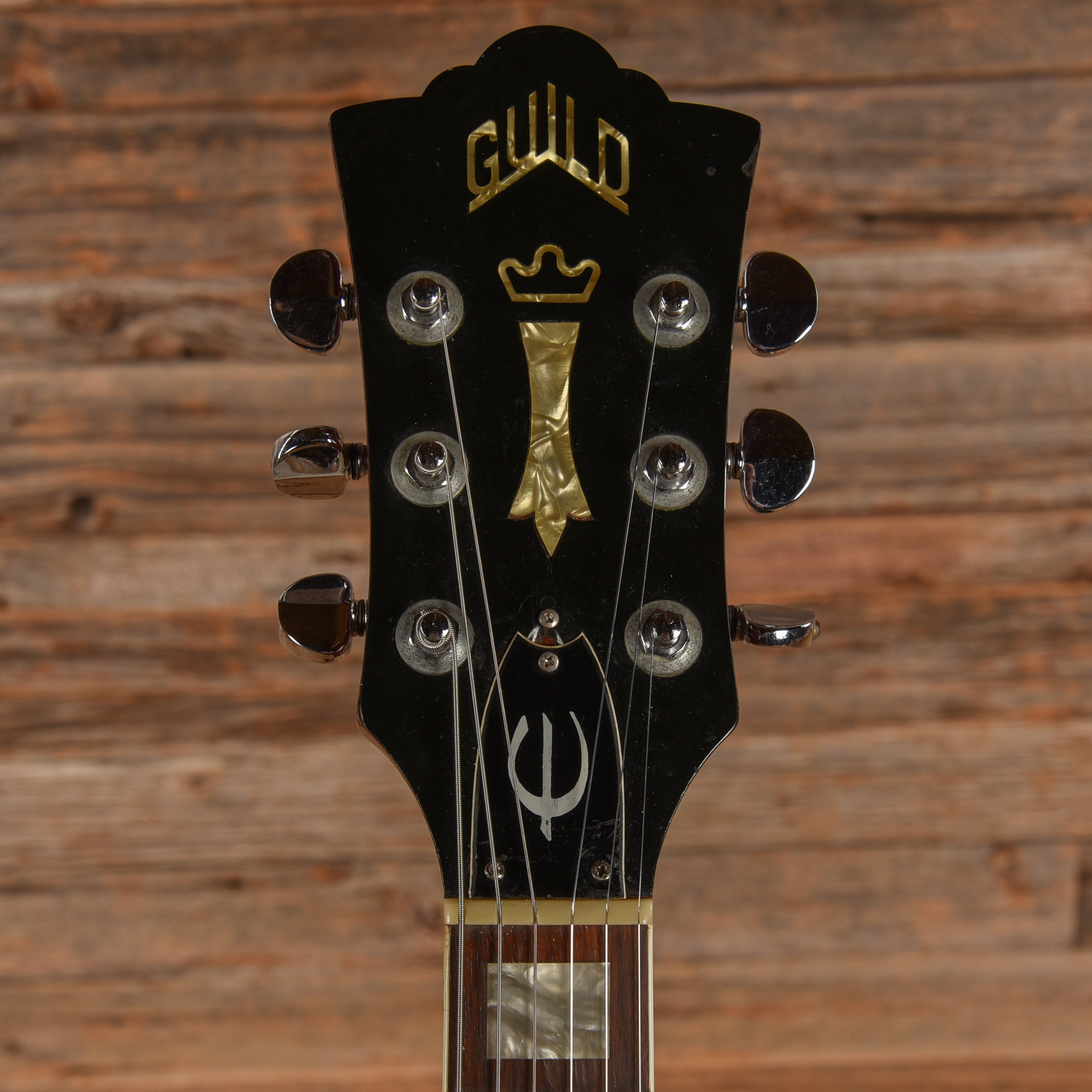 Guild S-100 Blue Sparkle Refin w/ Flames 1973