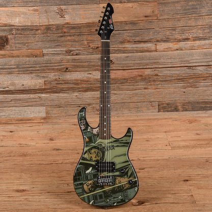 Peavey Walking Dead Rockmaster Black body with custom art on face 2013