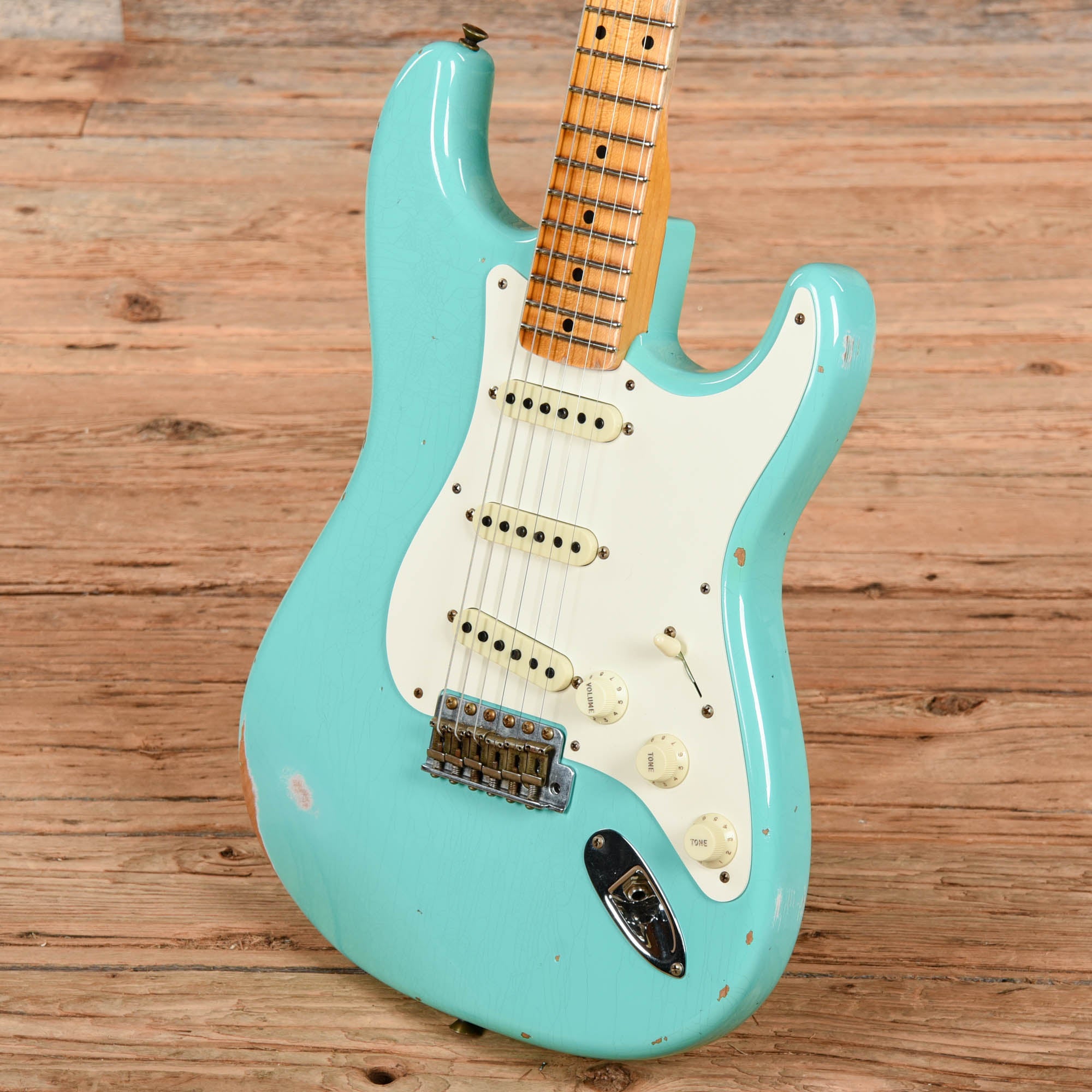 Fender Custom Shop '57 Stratocaster Relic Faded Sea Foam Green 2022