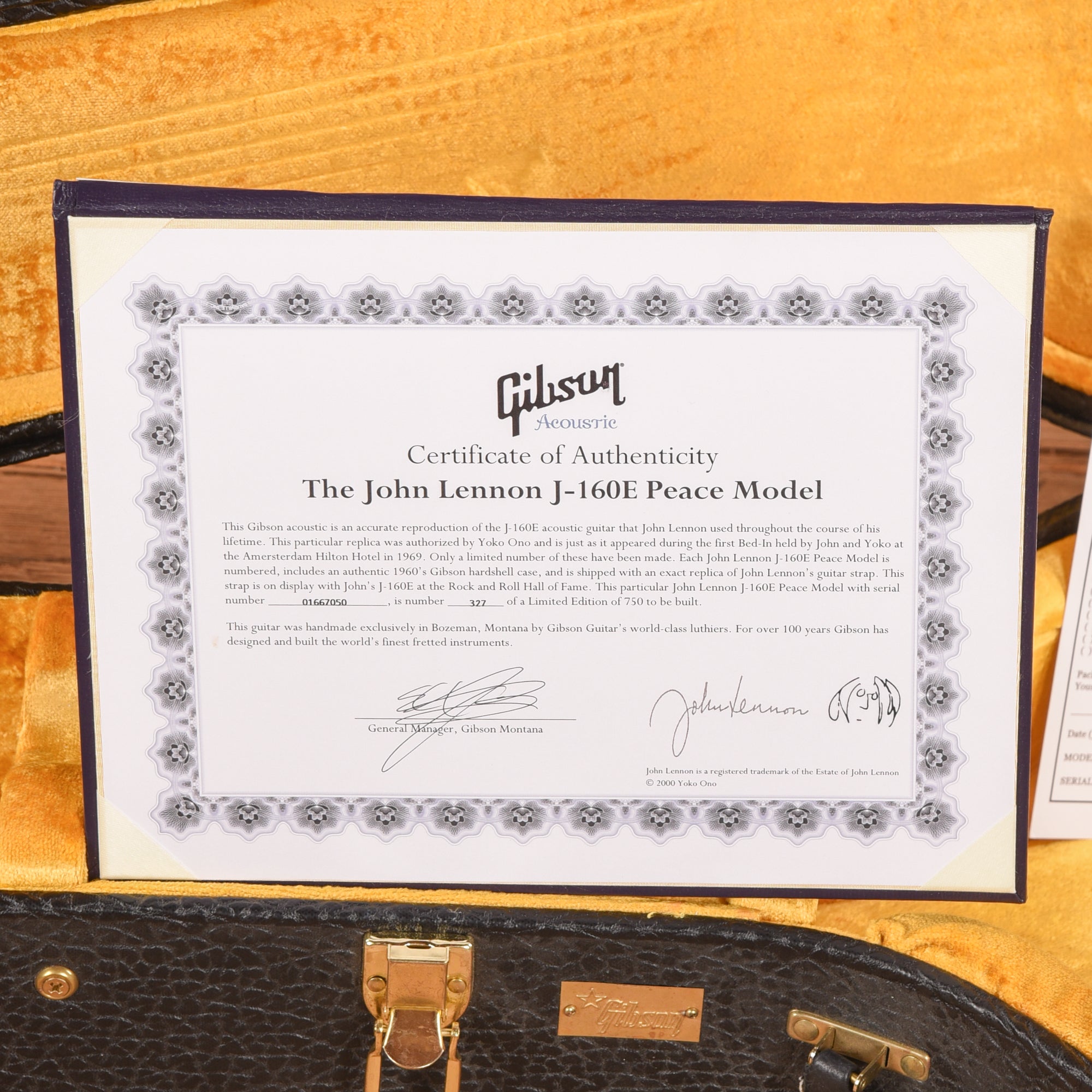 Gibson John Lennon J-160E Peace Model Natural 2007