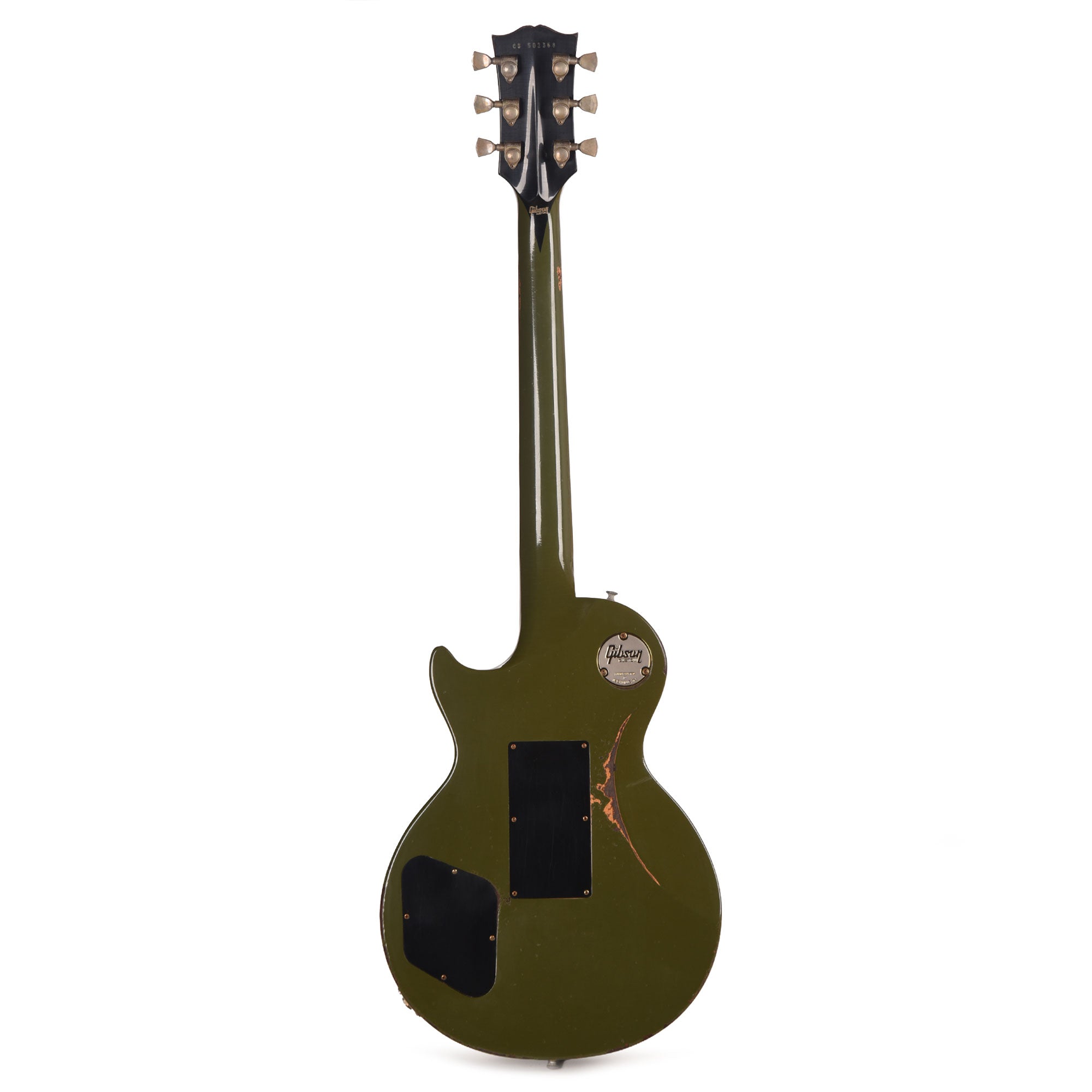 Gibson Custom Shop Les Paul Axcess Custom Floyd Rose Olive Drab Murphy Lab Heavy Aged w/Ebony Stinger