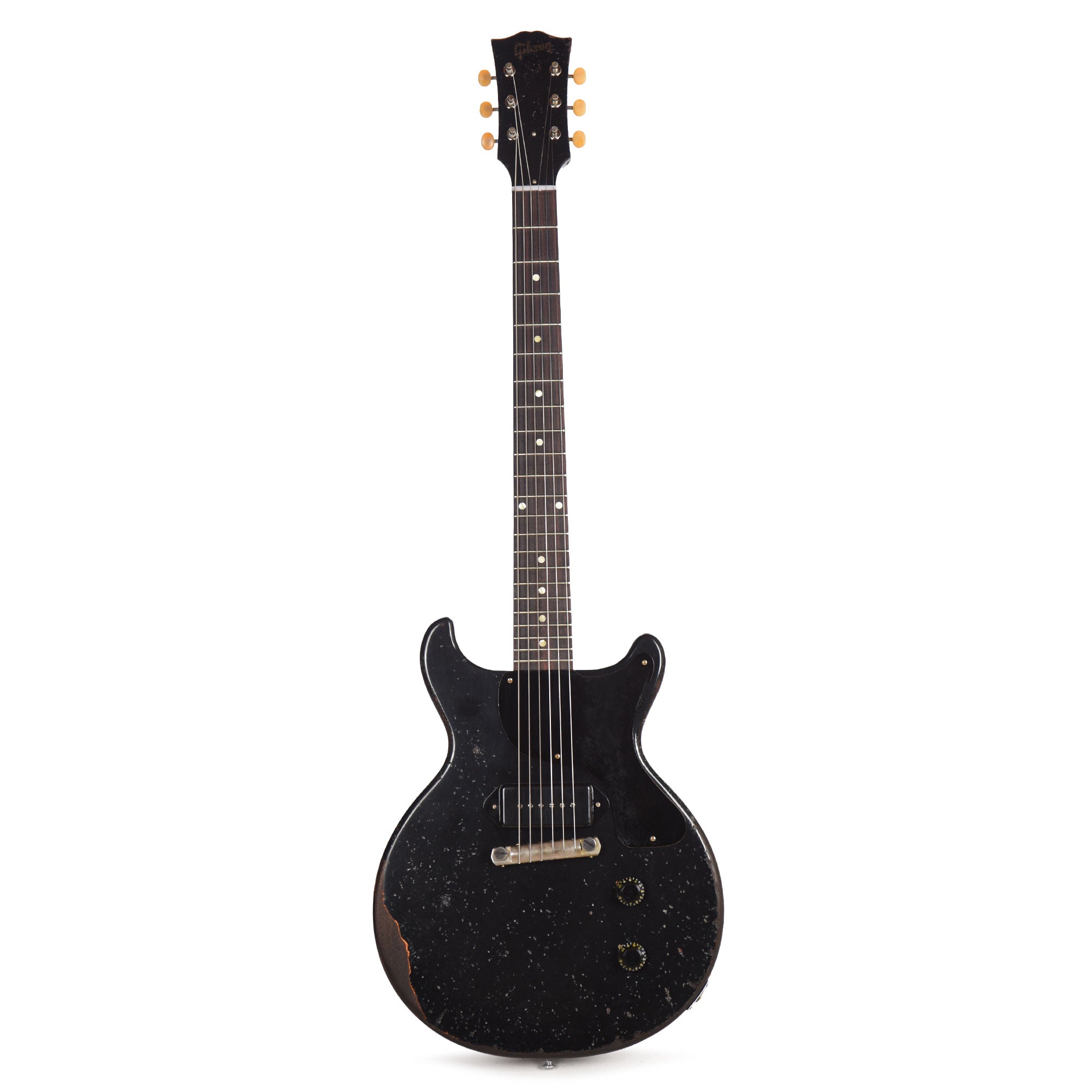 Gibson Custom Shop Murphy Lab 1960 Les Paul Junior Double Cut Reissue Ebony Ultra Heavy Aged