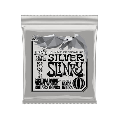 Ernie Ball John Mayer Silver Slinky Nickel Wound Electric Guitar Strings 10.5-47 Gauge