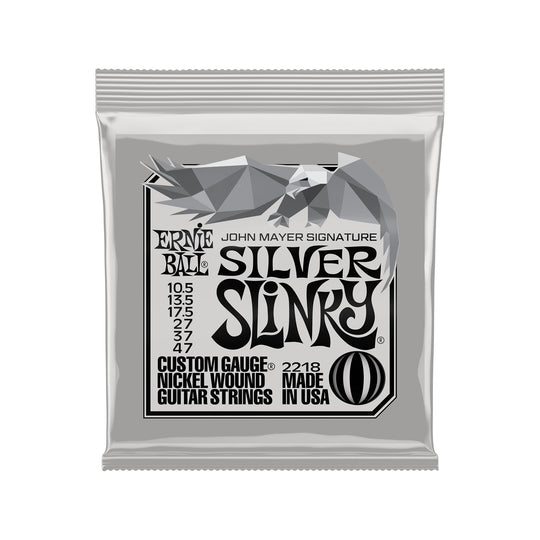 Ernie Ball John Mayer Silver Slinky Nickel Wound Electric Guitar Strings 10.5-47 Gauge