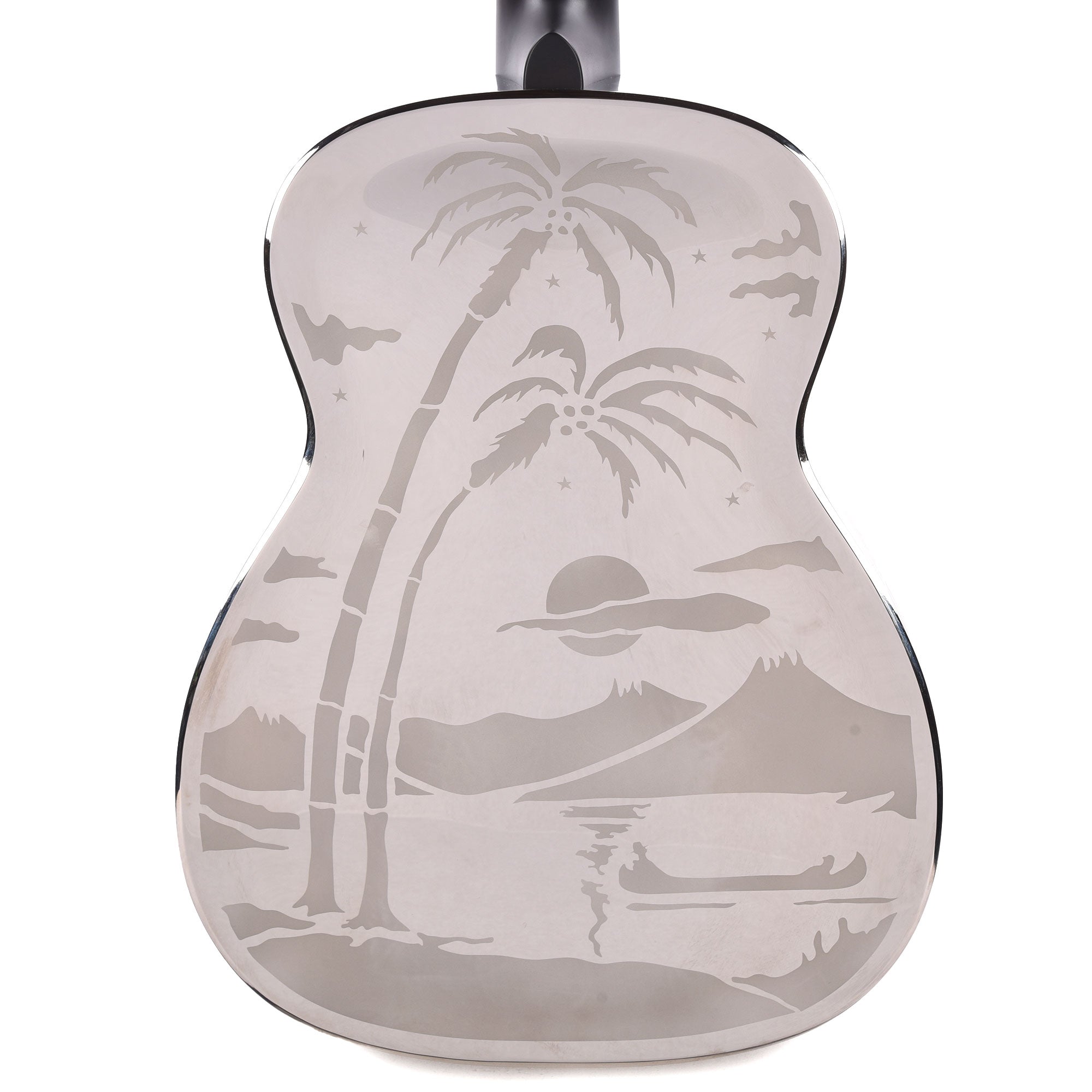 National Style O Single Cone Brass Bright Nickel 14-Fret