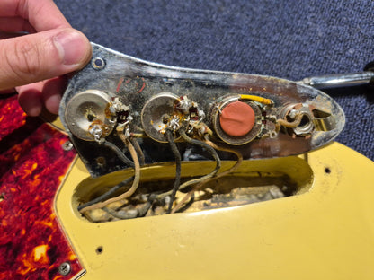 Fender Jazz Bass Olympic White Refin 1965